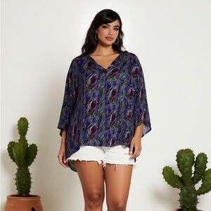 Colorful Abstract Women's Top